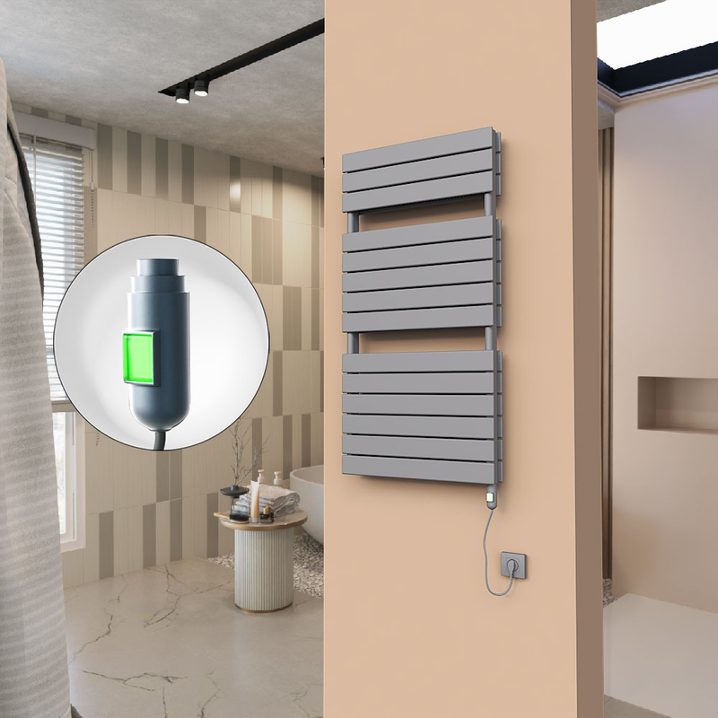 21H Elektrikli Havlupan 600x1180 Antrasit (On/Off Düğmeli) 1200 W