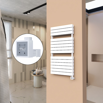 Radiva - 21H Elektrikli Havlupan 600x1180 Beyaz (KTX3 Termostat) 1000W