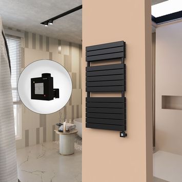 - 21H Elektrikli Havlupan 600x1180 Mat Siyah Ktx1 1000 Watt  - 21H Elektrikli Havlupan 600x1180 Mat Siyah Ktx1 1000 Watt