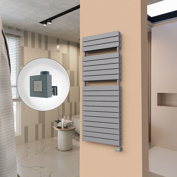 Radiva - 21H Sèche Serviettes Electrique 600x1550 Anthracite Ktx1 1000 Watt