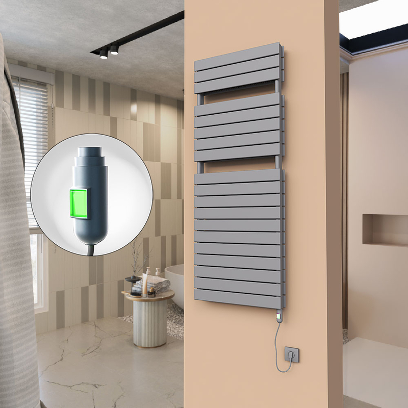 21H Elektrikli Havlupan 600x1550 Antrasit (On/Off Düğmeli) 1500 W