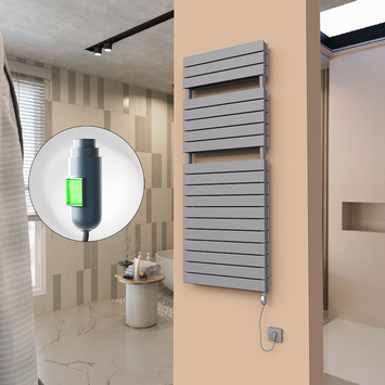 Radiva - 21H Sèche Serviettes Electrique 600x1550 Anthracite (On/Off) 1500 W