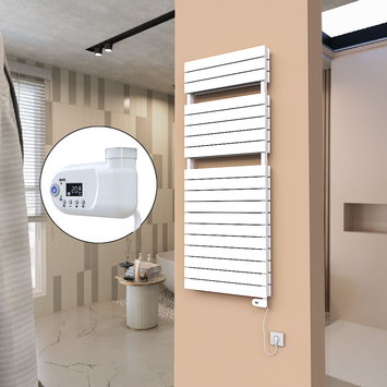 21H Elektrikli Havlupan 600x1550 Beyaz (Thesis Termostat) 1200 W - Thumbnail