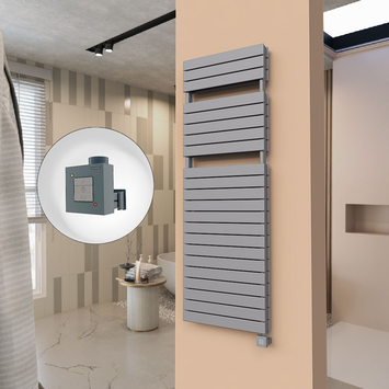 Radiva - 21H Sèche Serviettes Electrique 600x1772 Anthracite Ktx1 1000 Watt