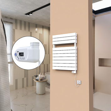 Radiva - 21H Elektrikli Havlupan 600x810 Beyaz (Thesis Termostat) 900 W