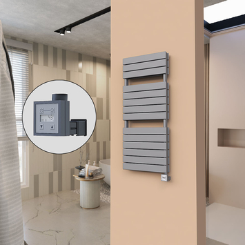 Radiva - 21H Sèche Serviettes Electrique 500x1180 Anthracite Ktx3 1000 W