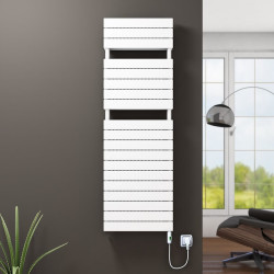 Radiva - 21H Sèche Serviettes Electrique 500x1550 Blanc (On/Off) 1500 W