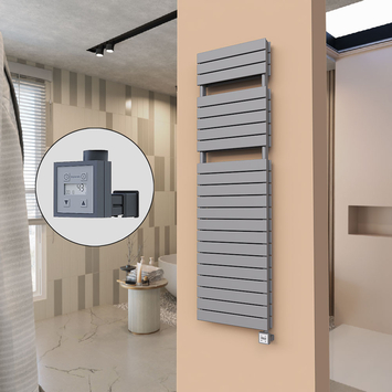 Radiva - 21H Sèche Serviettes Electrique 500x1772 Anthracite Ktx3 1000 W