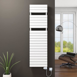 21H Sèche Serviettes Electrique 500x1772 Blanc (Thermostat Thesis) 1200 W - Thumbnail
