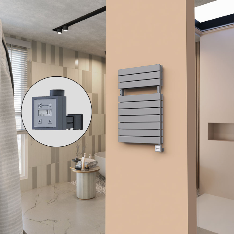 21H Sèche Serviettes Electrique 500x810 Anthracite Ktx3 1000 W