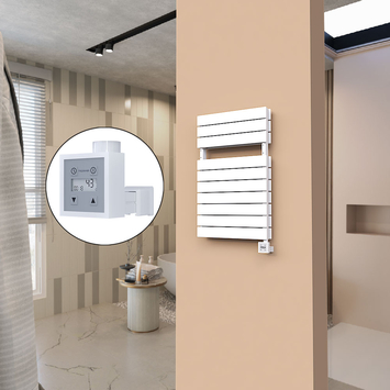 Radiva - 21H Sèche Serviettes Electrique 500x810 Blanc Ktx3 1000 W