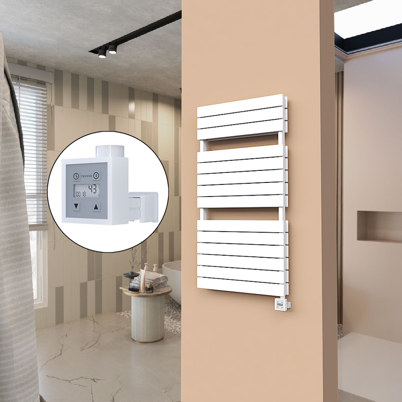 21H Sèche Serviettes Electrique 600x1180 Blanc Ktx3 1000 W