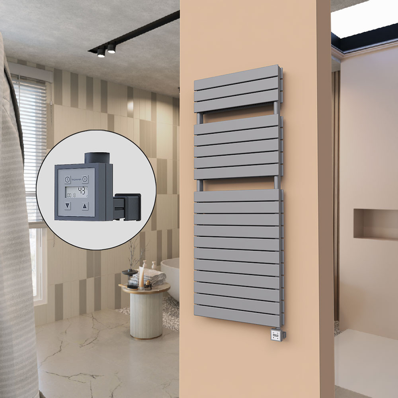 21H Sèche Serviettes Electrique 600x1550 Anthracite Ktx3 1000 W