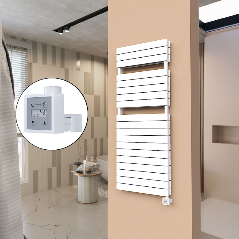 21H Sèche Serviettes Electrique 600x1550 Blanc Ktx3 1000 W