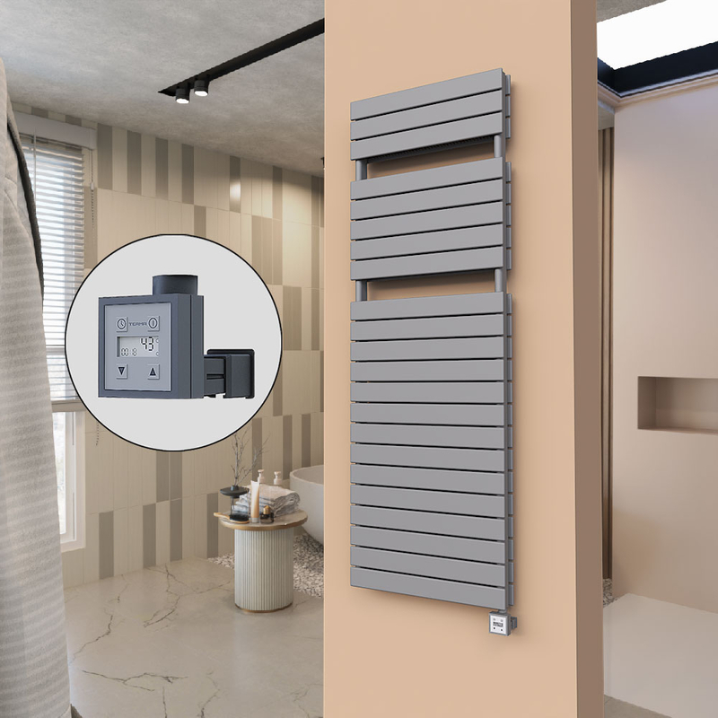 21H Sèche Serviettes Electrique 600x1772 Anthracite Ktx3 1000 W