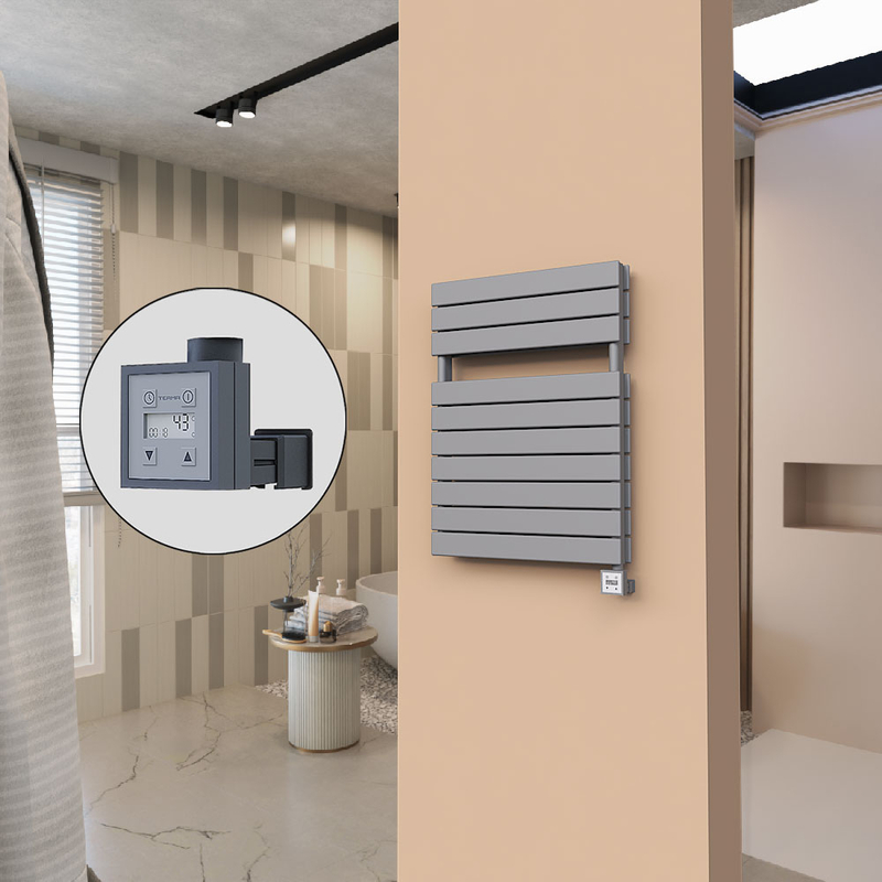21H Sèche Serviettes Electrique 600x810 Anthracite Ktx3 1000 W