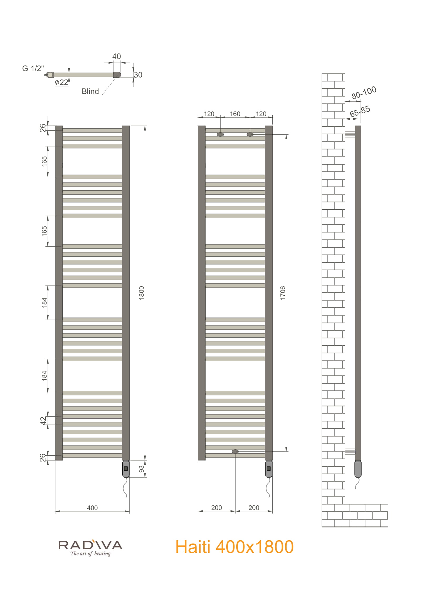 Haiti Elektrikli Havlupan On-Off Teknik Resim 400x1800