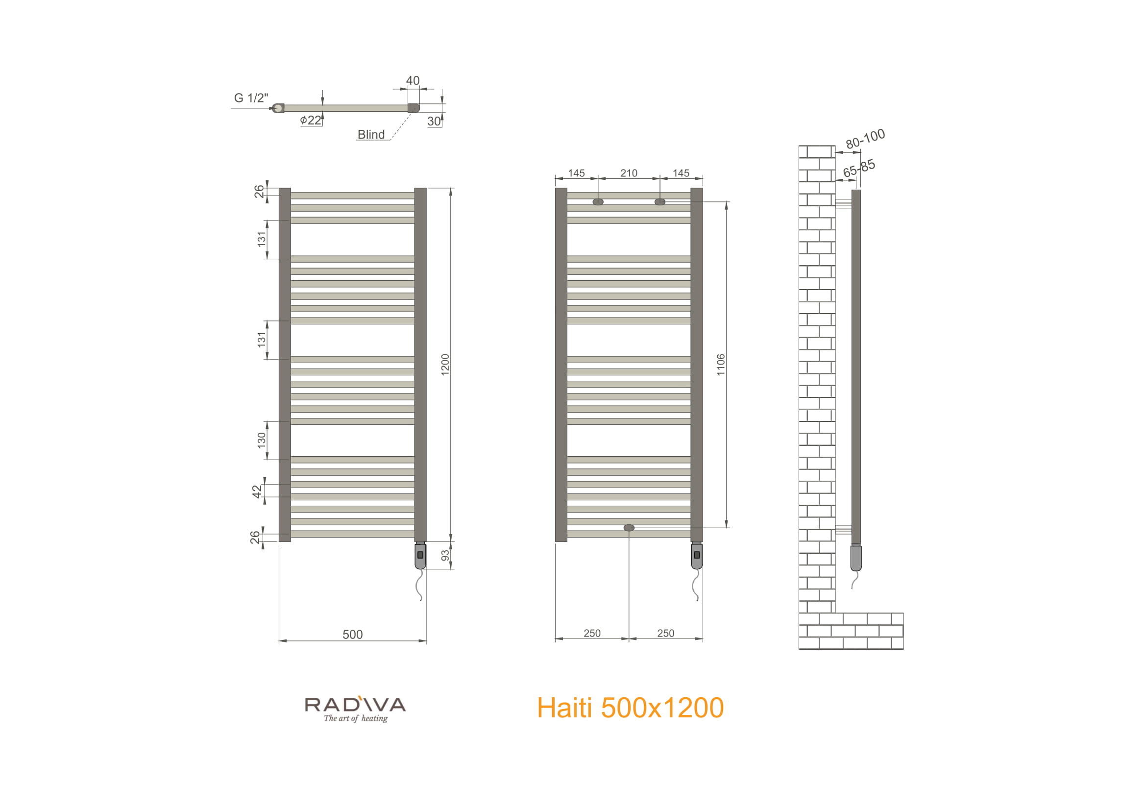 Haiti Elektrikli Havlupan On-Off Teknik Resim 500x1200