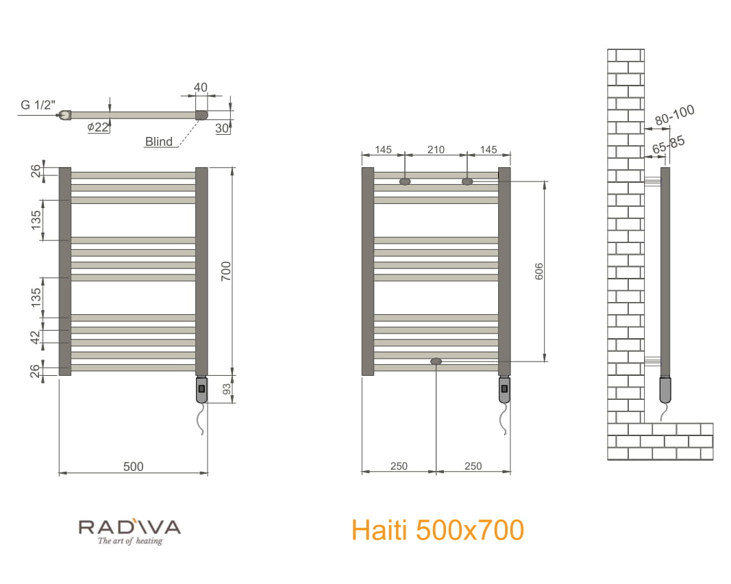 Haiti Elektrikli Havlupan On-Off Teknik Resim 500x700