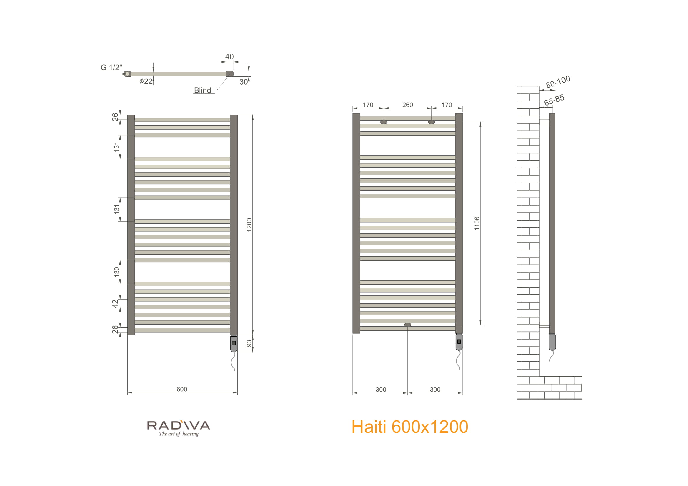 Haiti Elektrikli Havlupan On-Off Teknik Resim 600x1200