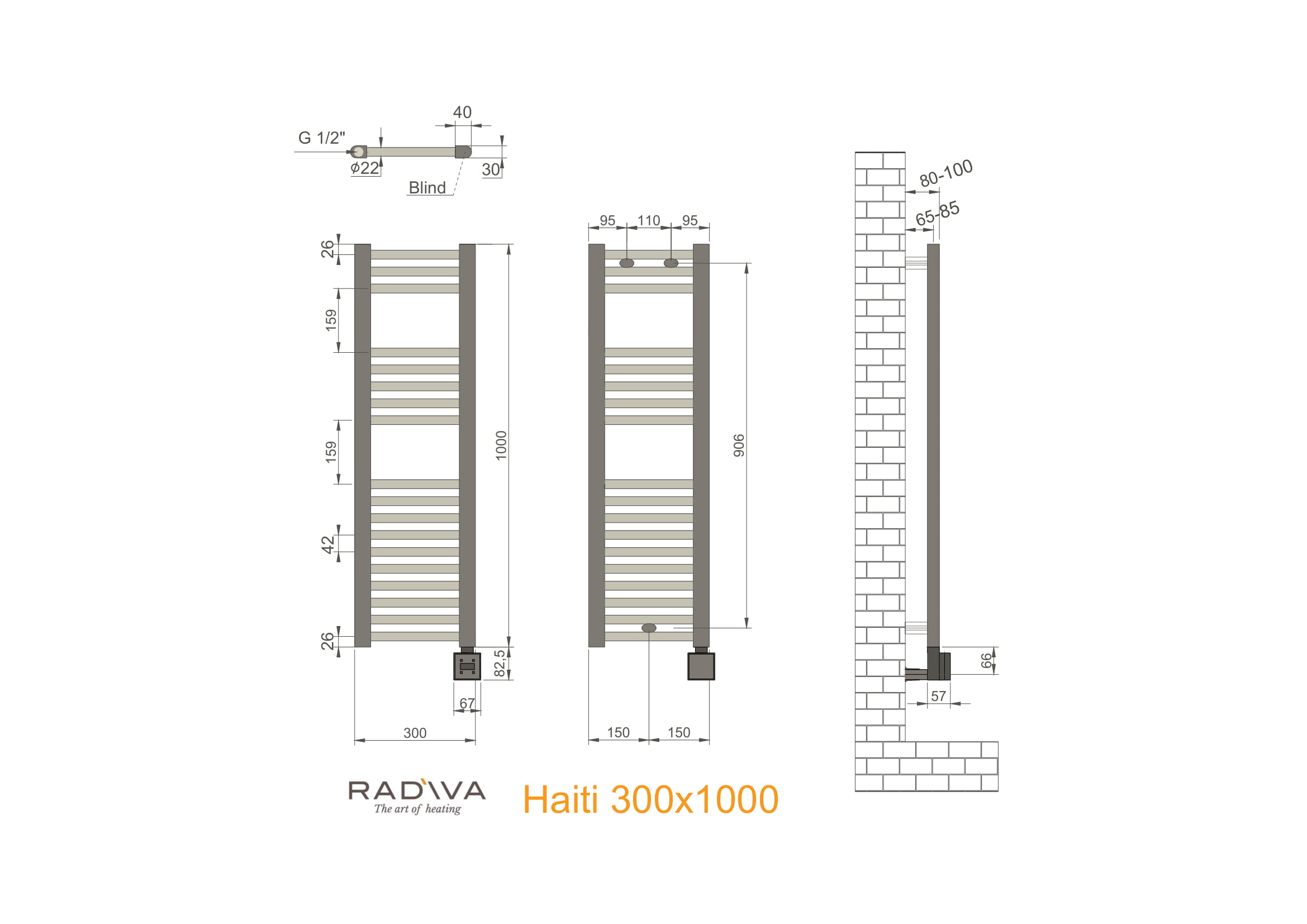 Haiti Elektrikli Havlupan 300X1000 KTX3-Model Teknik Resim