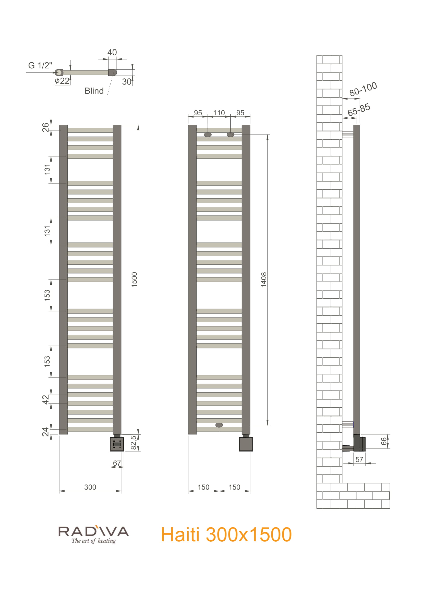 Haiti Elektrikli Havlupan 300X1500 KTX3-Model Teknik Resim