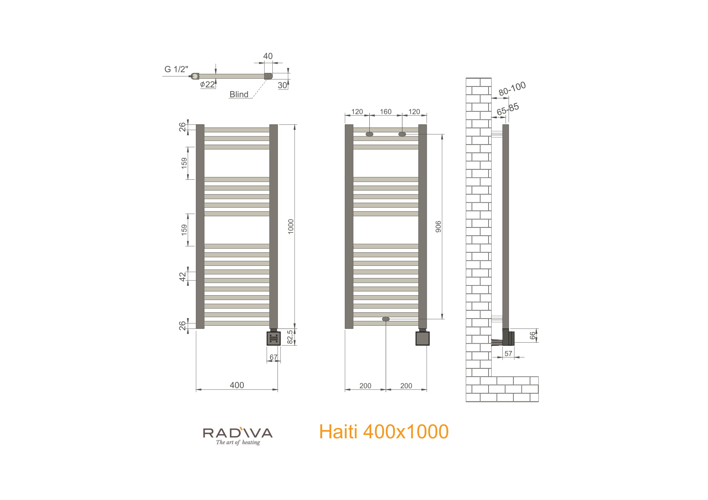 Haiti Elektrikli Havlupan 400X1000 KTX3-Model Teknik Resim