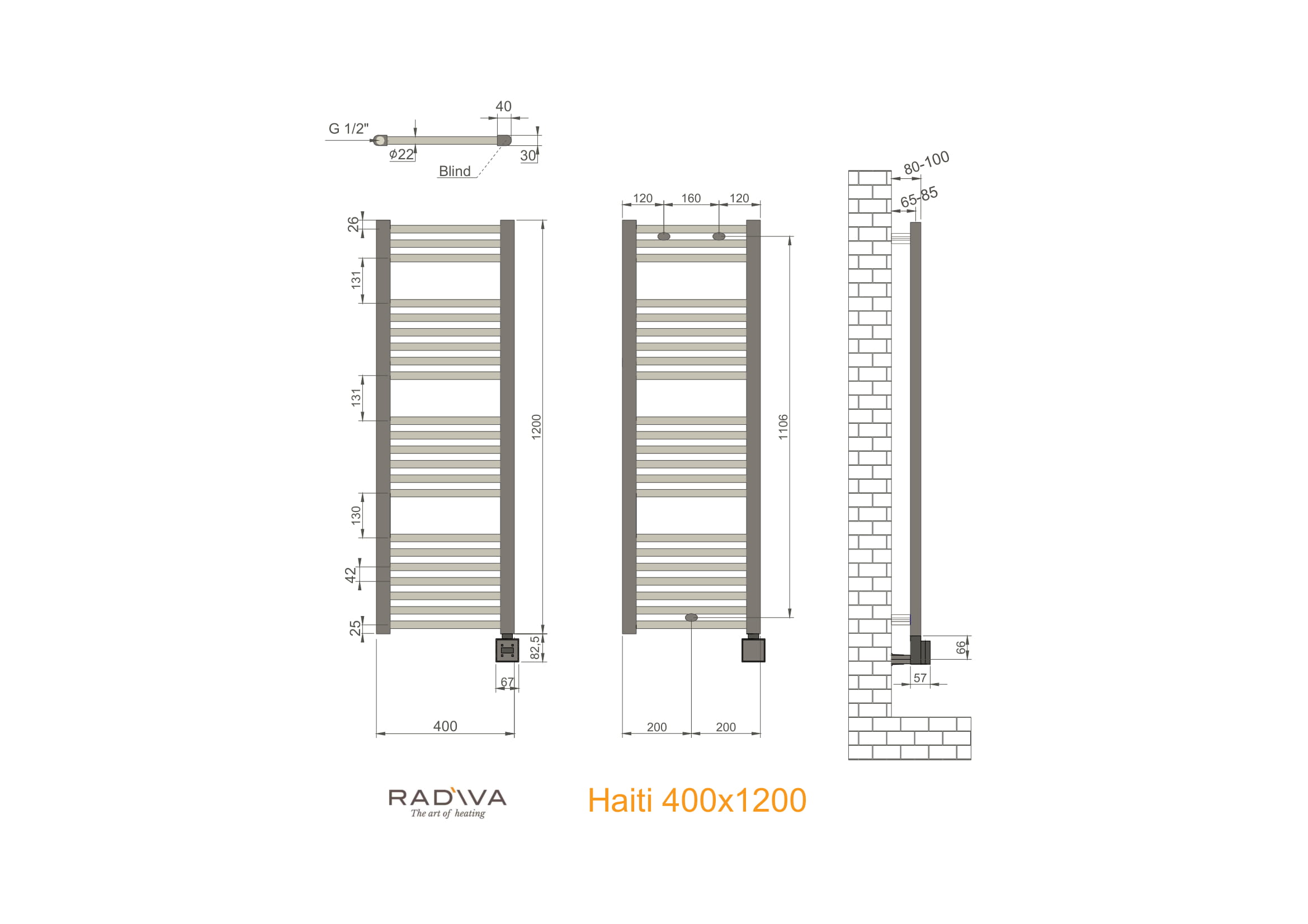 Haiti Elektrikli Havlupan 400X1200 KTX3-Model Teknik Resim