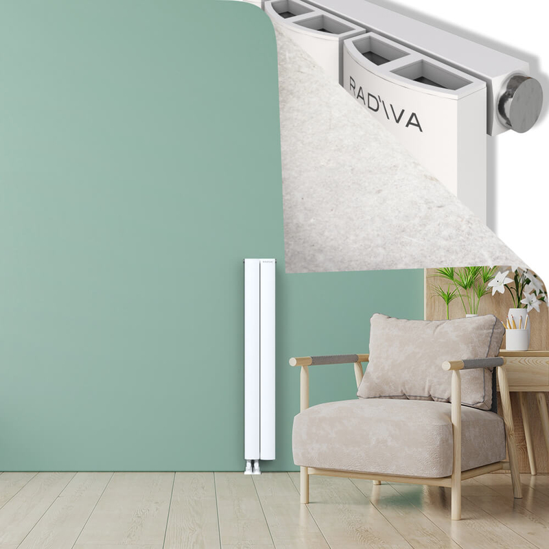 ADONIS Radiateur en Aluminium 1200x185 Blanc