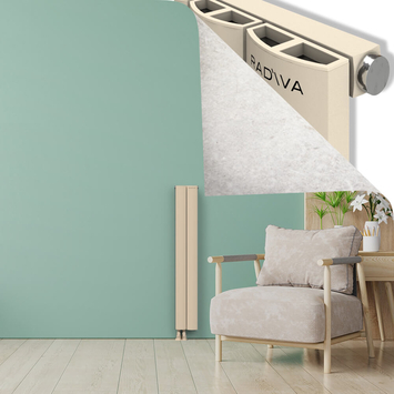 ADONIS Radiateur en Aluminium 1200x185 Cappuccino - Thumbnail