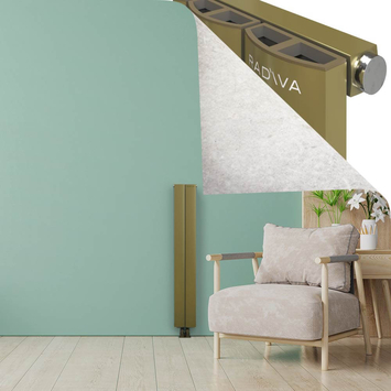 ADONIS Radiateur en Aluminium 1200x185 Plasma Laiton - Thumbnail