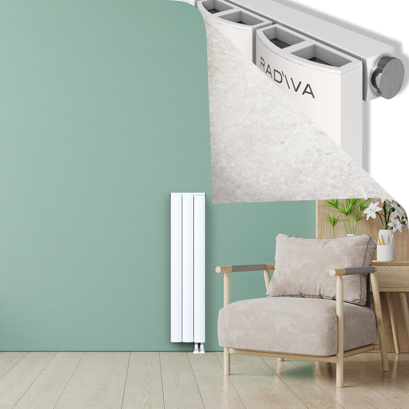 ADONIS Radiateur en Aluminium 1200x280 Blanc