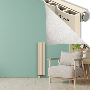 ADONIS Radiateur en Aluminium 1200x280 Cappuccino - Thumbnail