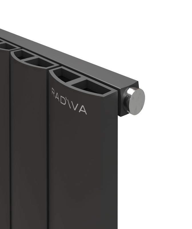 ADONIS Radiateur en Aluminium 1200x280 Anthracite Foncé