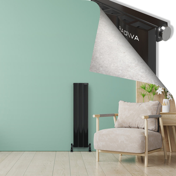 Radiva - ADONIS Alüminyum Radyatör 1200x280 Plazma Siyah