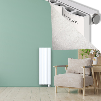 ADONIS Radiateur en Aluminium 1200x375 Blanc - Thumbnail