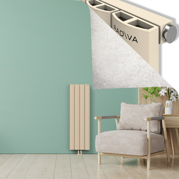 ADONIS Radiateur en Aluminium 1200x375 Cappuccino - Thumbnail