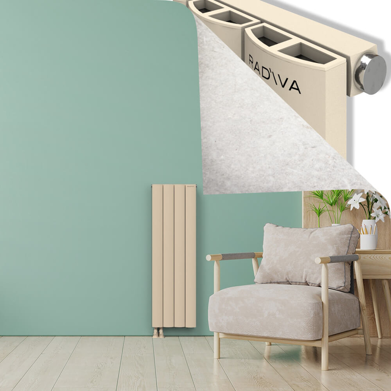 ADONIS Radiateur en Aluminium 1200x375 Cappuccino