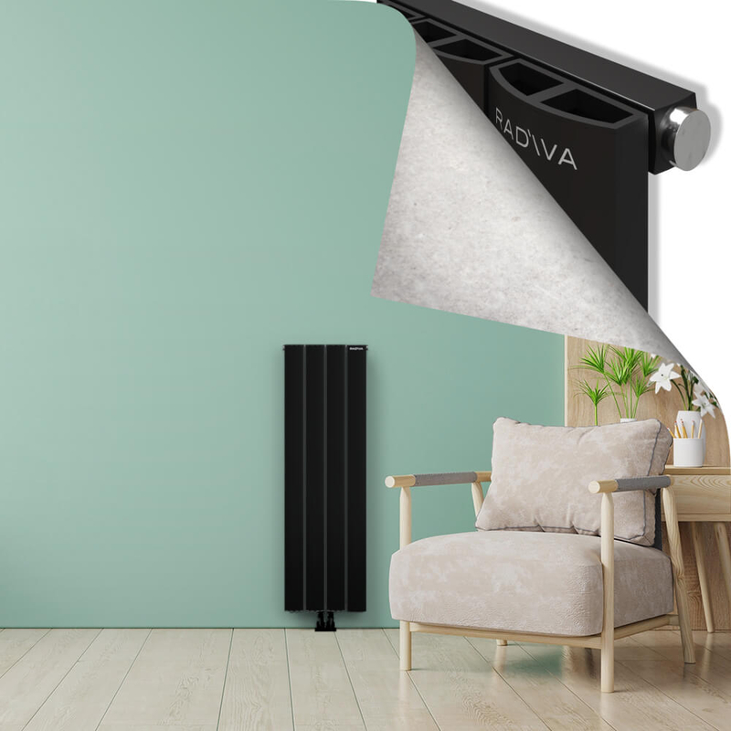 ADONIS Radiateur en Aluminium 1200x375 Noir