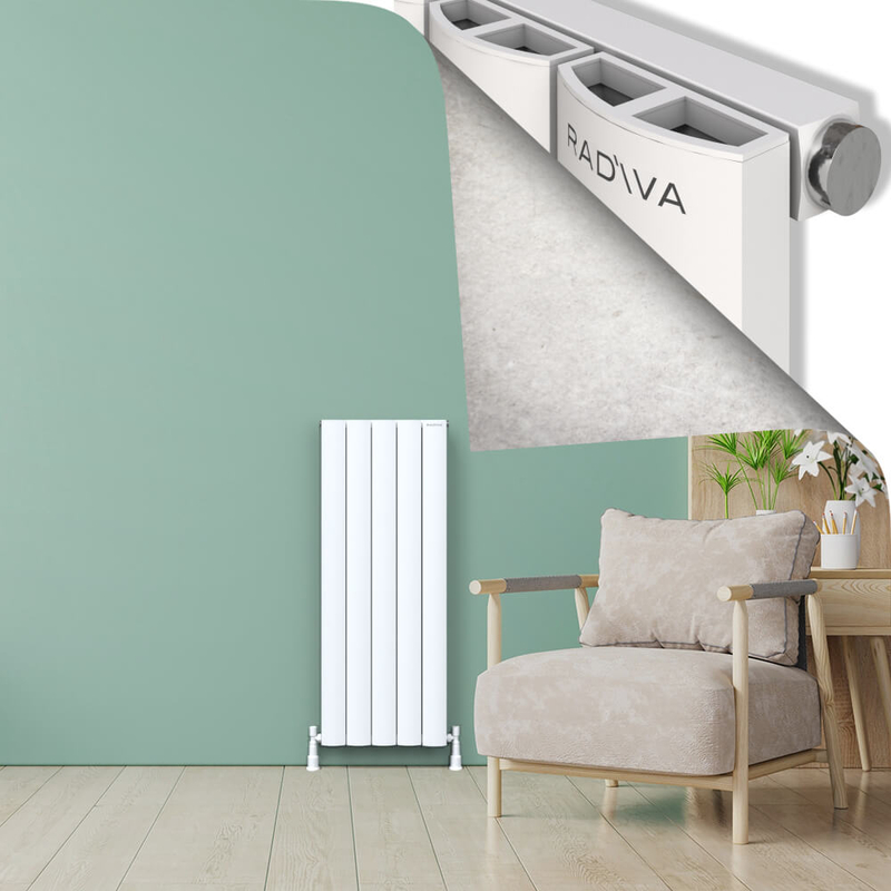 ADONIS Radiateur en Aluminium 1200x470 Blanc