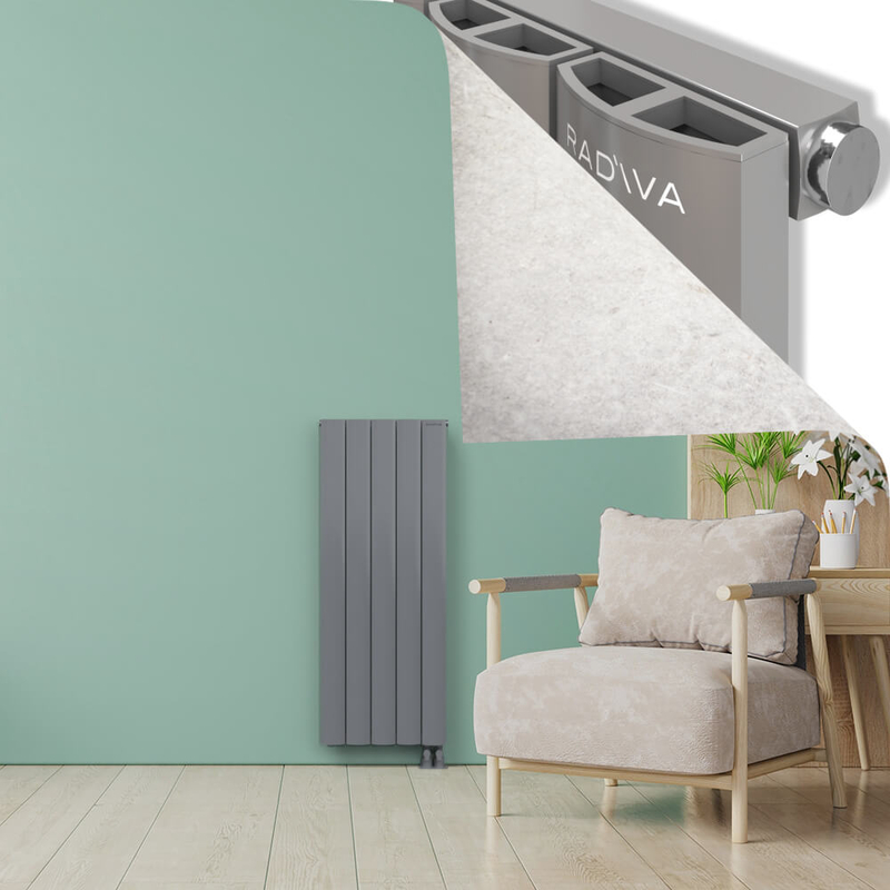 ADONIS Alüminyum Radyatör 1200x470 Plazma Gri