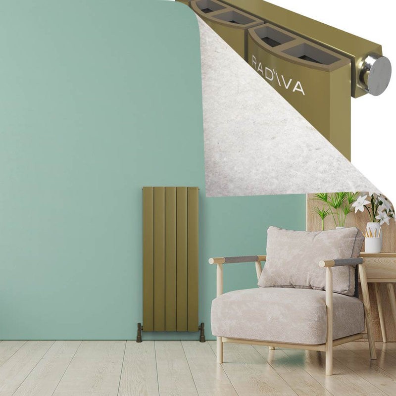 ADONIS Radiateur en Aluminium 1200x470 Plasma Laiton