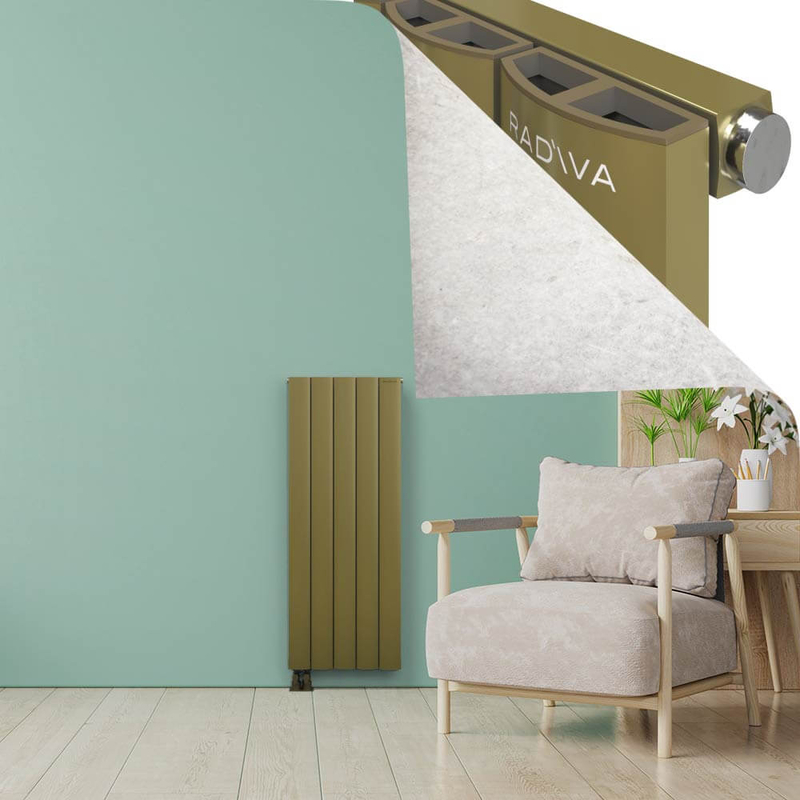 ADONIS Radiateur en Aluminium 1200x470 Plasma Laiton