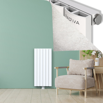 ADONIS Radiateur en Aluminium 1200x565 Blanc - Thumbnail