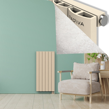 ADONIS Radiateur en Aluminium 1200x565 Cappuccino - Thumbnail