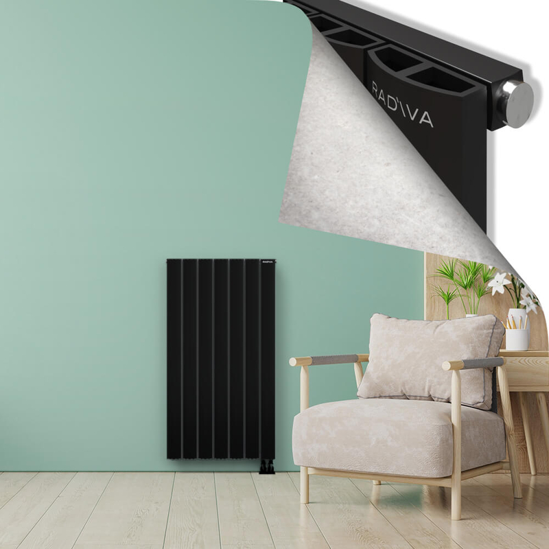 ADONIS Radiateur en Aluminium 1200x660 Noir