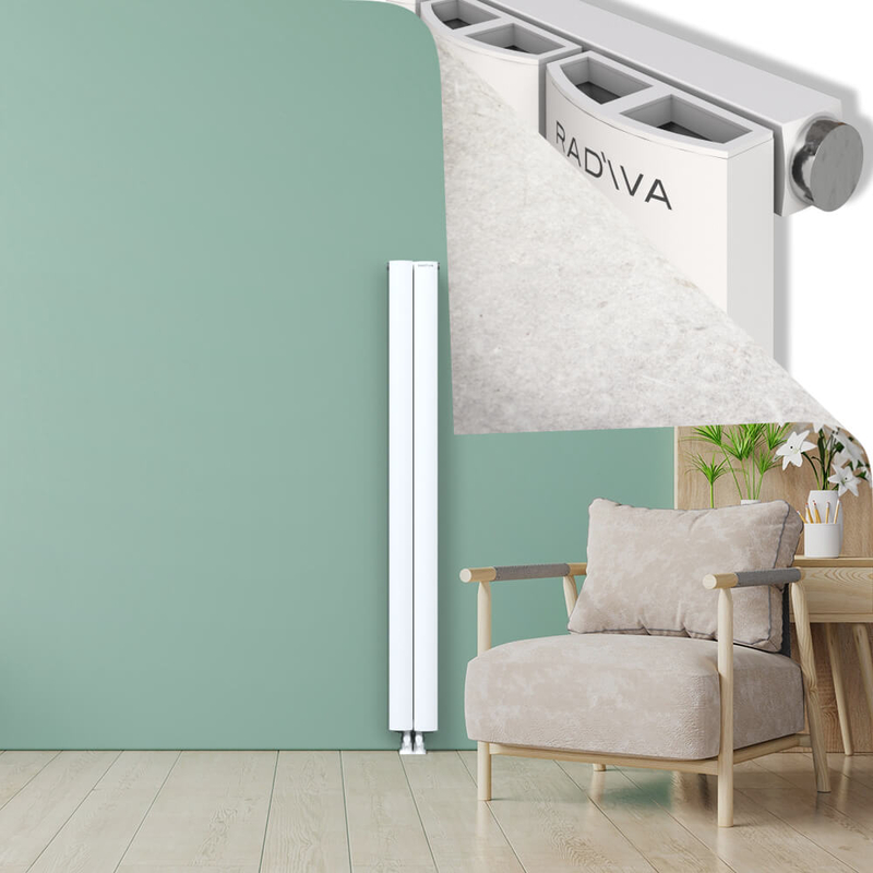 ADONIS Radiateur en Aluminium 1800x185 Blanc