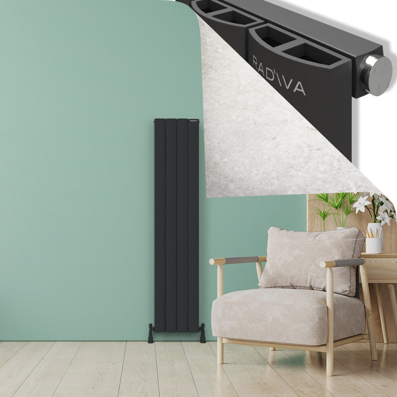 ADONIS Aluminium Radiator 1800x375 Dark Anthracite
