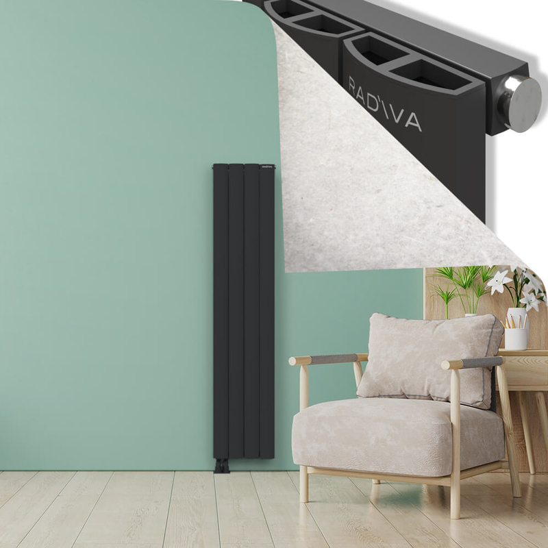 ADONIS Aluminium Radiator 1800x375 Dark Anthracite