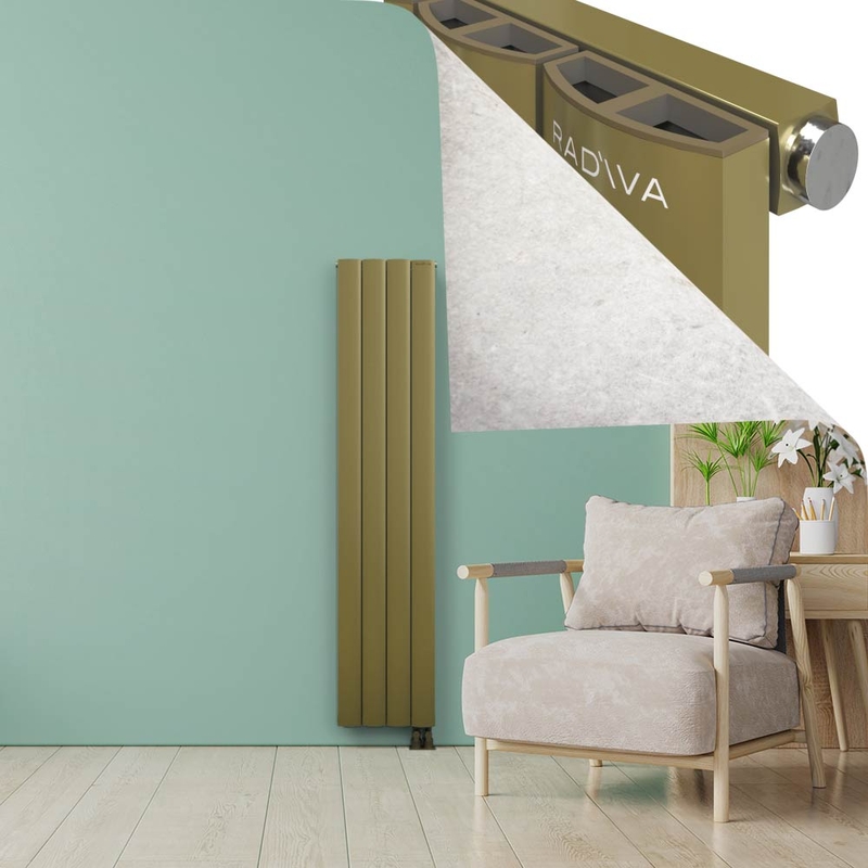 ADONIS Radiateur en Aluminium 1800x375 Plasma Laiton